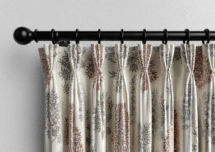 Coppice Faux Silk, Ginger - Made to Measure Curtain - Image 11